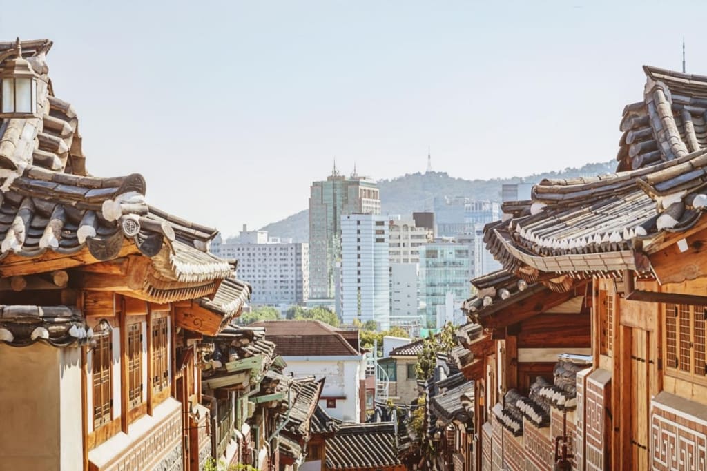 Bukchon Hanok Village view