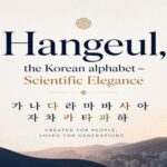 Hangeul Korean alphabet scientific design elegant typography Korea cultural heritage
