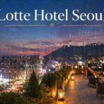 Lotte Hotel Seoul luxury rooftop view in Myeongdong Seoul skyline at night