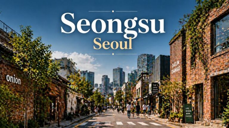 Seongsu Seoul creative district cafes design street travel guide Korea - Khorea.com
