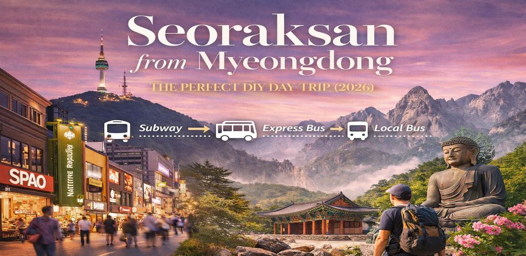 Seoraksan from Myeongdong DIY day trip route with subway bus transfer Korea travel guide