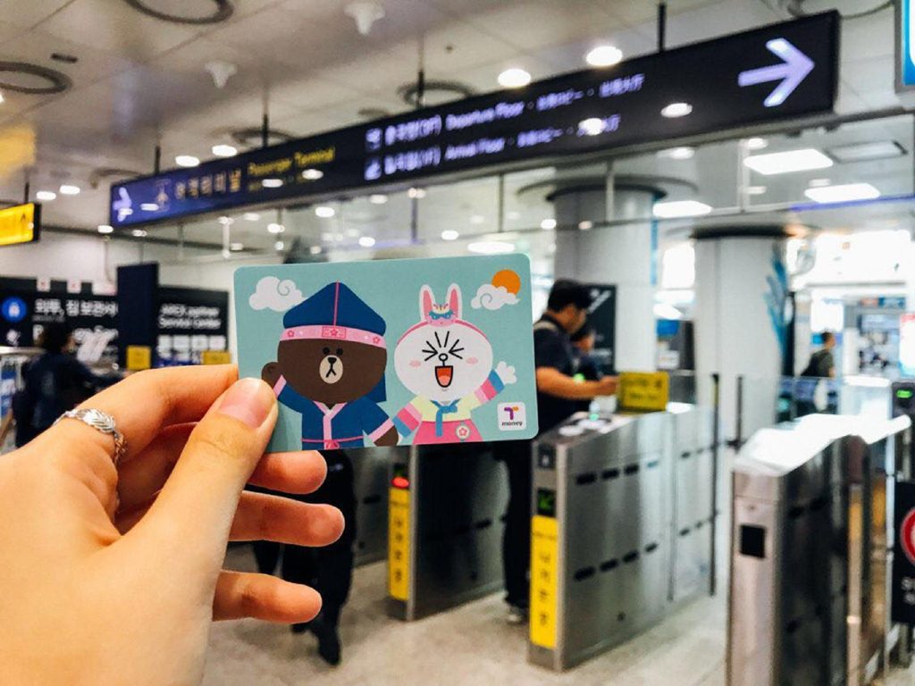 T Money card in Seoul, Korea