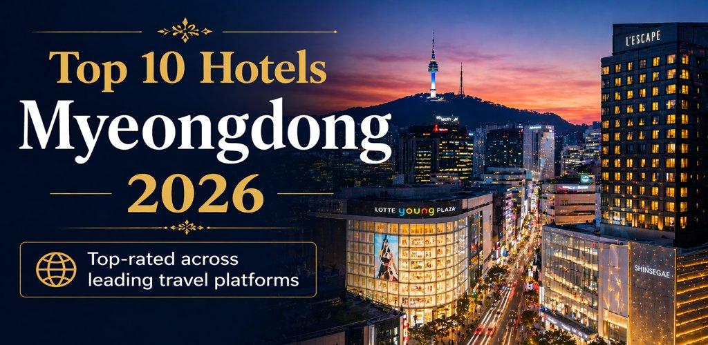 Top 10 hotels in Myeongdong 2026 Seoul skyline night view top rated stays