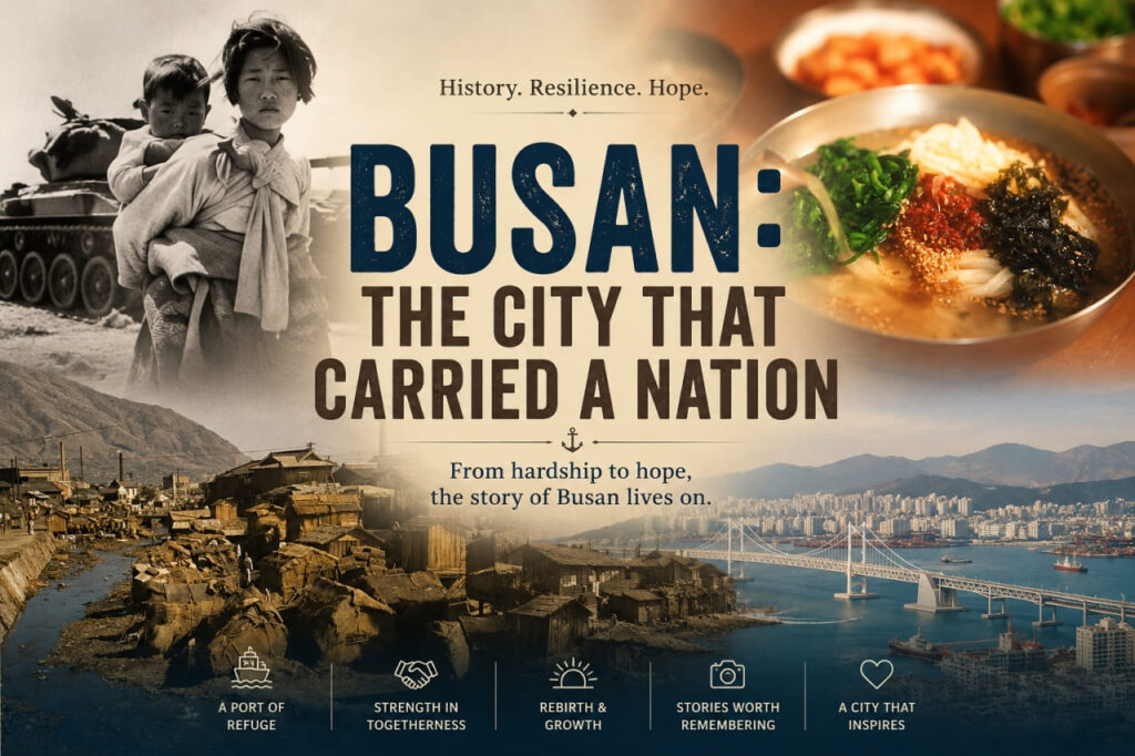 Busan - The City That Carried a Nation banner