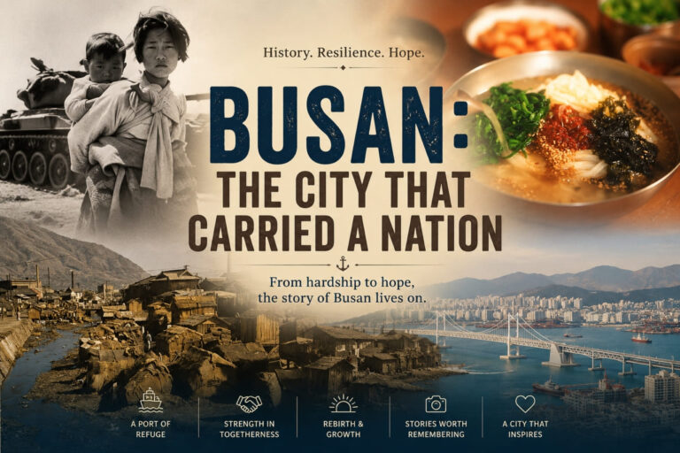 Busan - The City That Carried a Nation banner