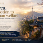 Korea Devotion to human welfare banner