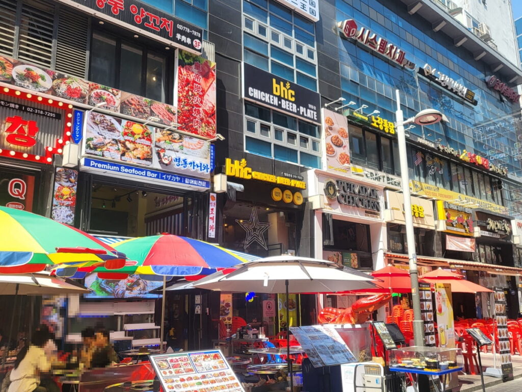 Behind Myeongdong Street