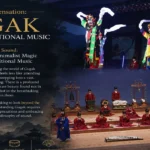 Gugak Korean traditional music performance cultural banner