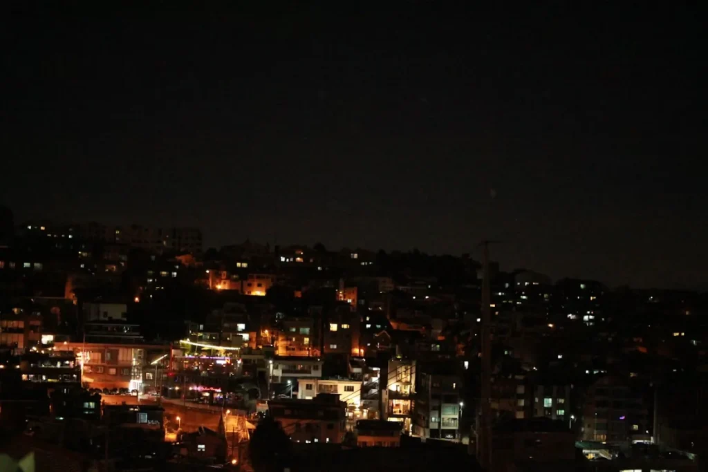 night view of Itaewon