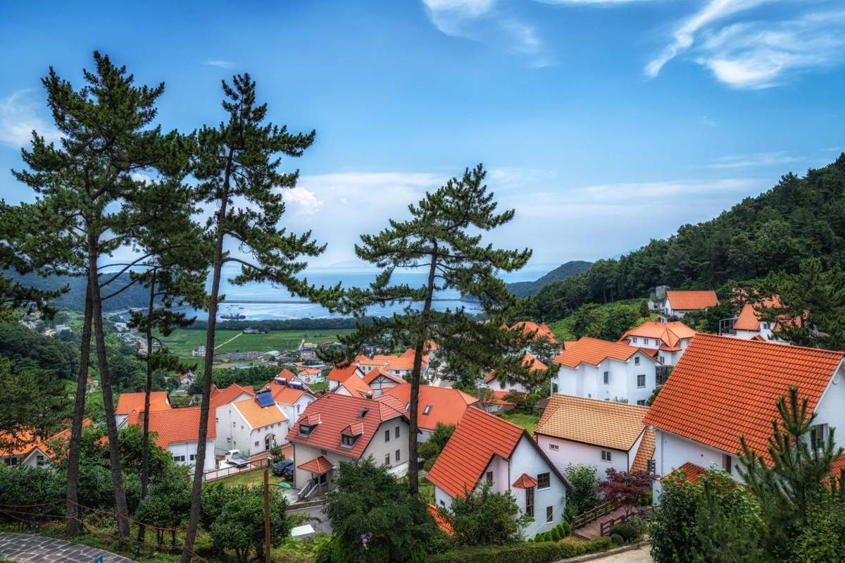 Namhae German Village with ocean view