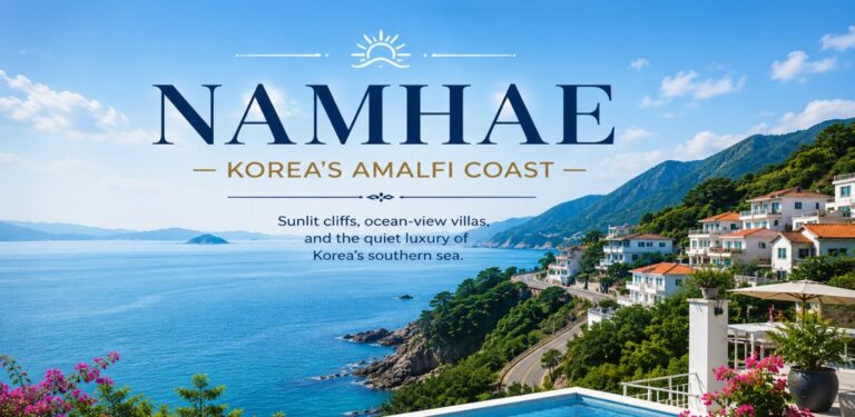 Namhae Korea Amalfi Coast ocean view villas luxury coastal travel destination