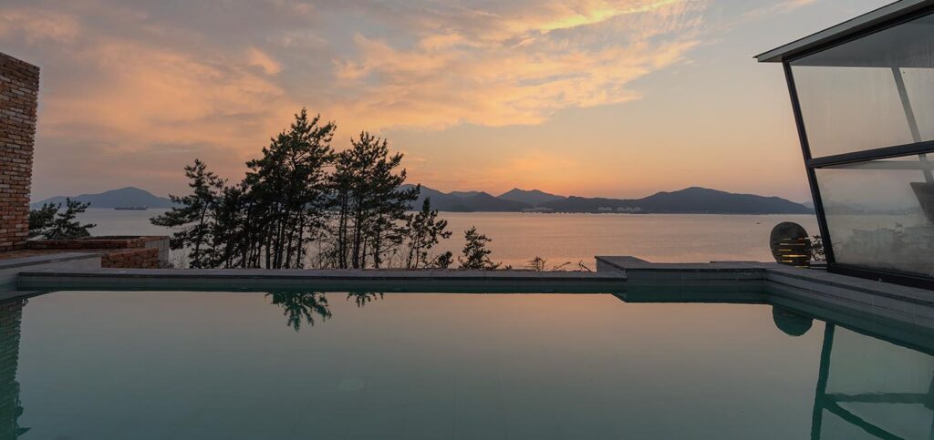 Namhae beach view at Villa de Namhae Pension