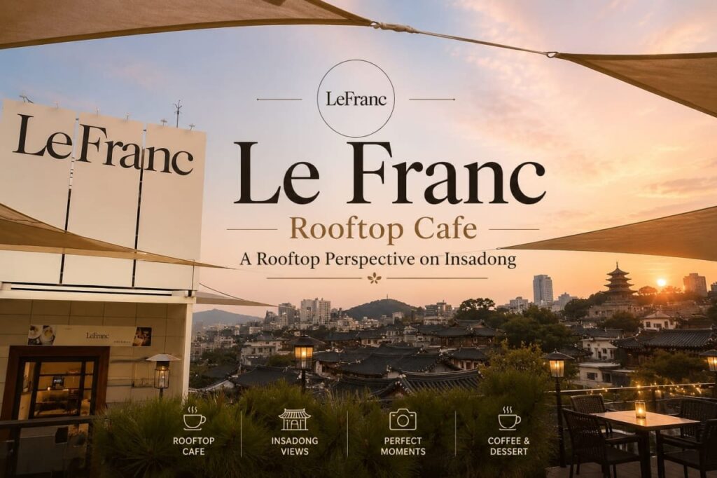 Le Franc Rooftop Cafe Insadong banner
