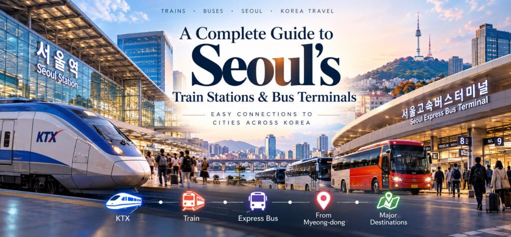 Seoul Train Stations and Bus Terminals